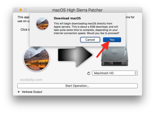 Why won t mac os high sierra download free